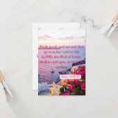 Amos 5:14 KJV bijbelbaar Pic Flat Wenskaart Kaart (Voorkant / Achterkant in situ)