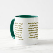 Amos 5:6 KJV Bijbel Schrift Two-Tone Mok (Voorkant links)