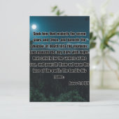 Amos 5:8 KJV Bijbel Verse Pic Groet Kaart (Staand voorkant)