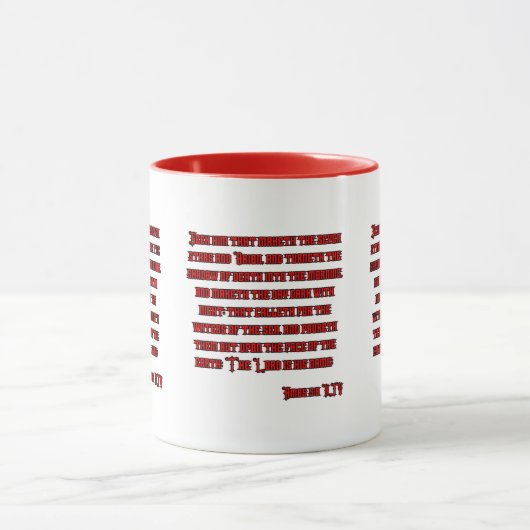 Amos 5:8 KJV Bijbel Verse Two-Tone Mok (Midden)