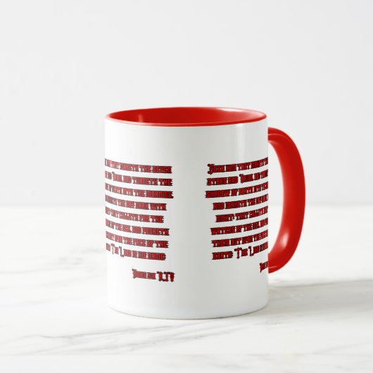 Amos 5:8 KJV Bijbel Verse Two-Tone Mok (Voorkant rechts)