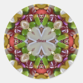 AMOS ~ EASTER SNOEP ~ RONDE STICKER