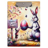 Amos ~ GELUKKIG PASEN ~ Bunny en Amos ~ Klembord (Voorkant)