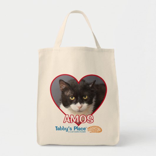 Amos - Katoen Canvas tas (Voorkant)