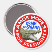 Amos Mozes voor President Magneet (Voorkant / Achterkant)