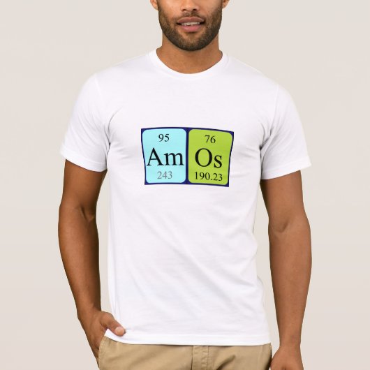 Amos periodieke lijstnaam shirt (Voorkant)