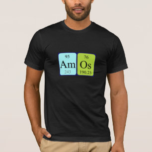 Amos periodieke lijstnaam shirt
