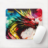 AMOS ~ Zany Dragon ~ Mousepad Muismat (Met muis)