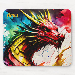 AMOS ~ Zany Dragon ~ Mousepad Muismat