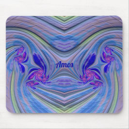 AMOS ~ Zany Paars, Blue, Green and Pink Muismat
