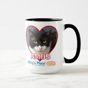 Amos - zwarte 15 oz grote Mok