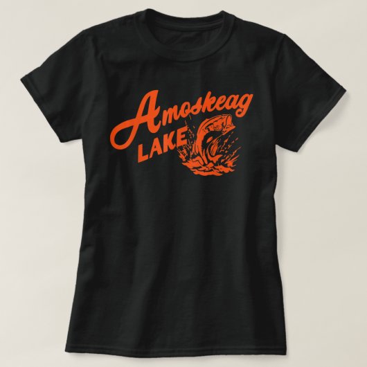 Amoskeag Lake Gift For Fishing Lover 2022  T-shirt (Design voorkant)