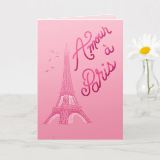 Amour a Paris - Love in Paris French Language Kaart