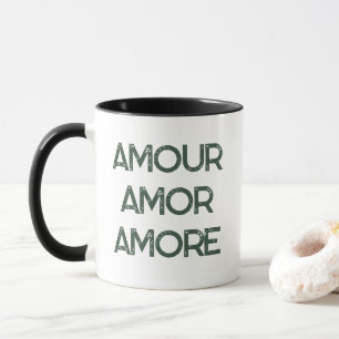Amour Amor Amore – Liefde Typography Tekst Romanti Mok
