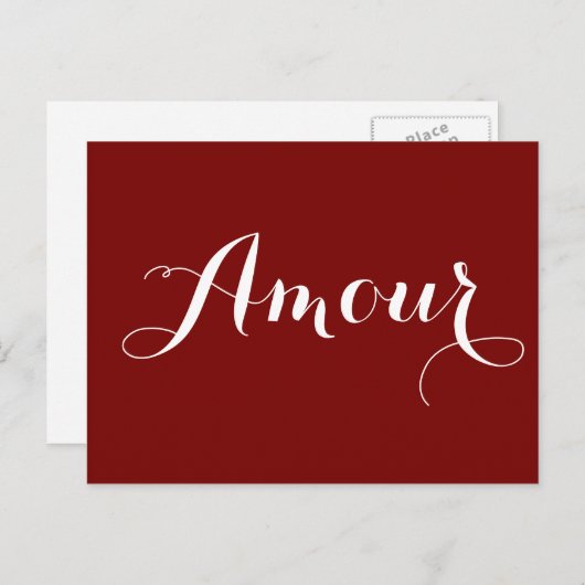 Amour Briefkaart (Voorkant / Achterkant)