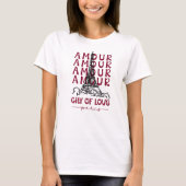 Amour City of Love Paris – Eiffel Tower T-shirt (Voorkant)