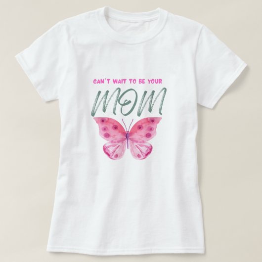 Amour de maman, impressie d'art de la maternité t-shirt (Design voorkant)