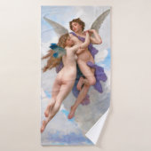 Amour en Psyche, Bouguereau Badhanddoek (Badhanddoek)