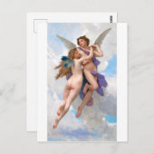 Amour en Psyche, Bouguereau Briefkaart (Voorkant / Achterkant)