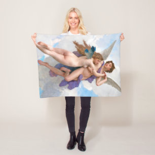 Amour en Psyche, Bouguereau Fleece Deken