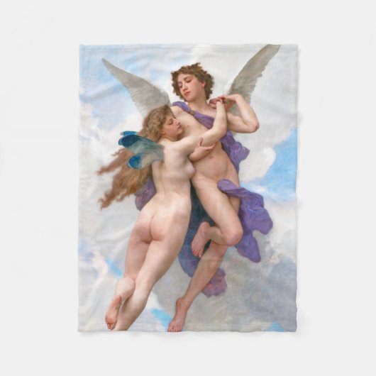 Amour en Psyche, Bouguereau Fleece Deken (Voorkant)