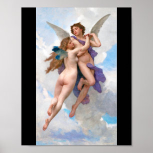 Amour en Psyche, Bouguereau Poster