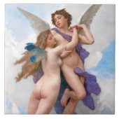 Amour en Psyche, Bouguereau Tegeltje (Voorkant)
