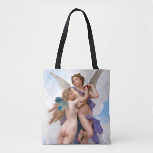 Amour en Psyche, Bouguereau Tote Bag (Voorkant)