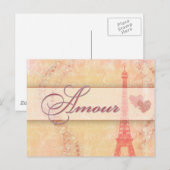 Amour in Parijs Briefkaart (Voorkant / Achterkant)