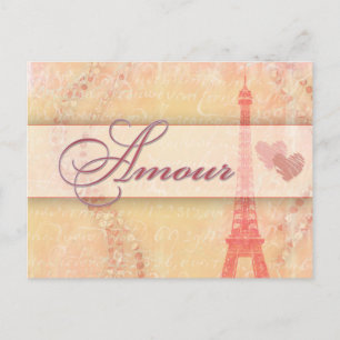 Amour in Parijs Briefkaart