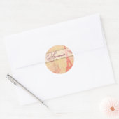 Amour in Parijs Ronde Sticker (Envelop)