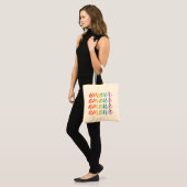 Amour in Regenbogen Tote Bag (Voorkant (model))