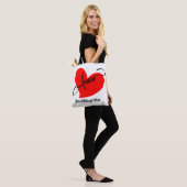 Amour (liefde in het Frans) (gepersonaliseerde boo Tote Bag (Op model)