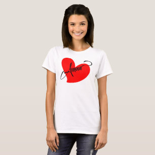 Amour (liefde in het Frans) T-shirt