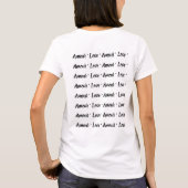Amour (liefde in het Frans) T-shirt (Achterkant)