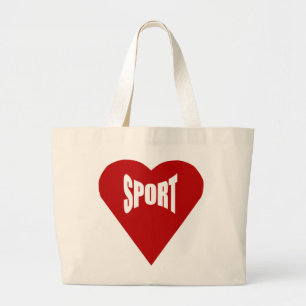 AMOUR SPORT biedt een volledig natuurlijk Jumbo Grote Tote Bag