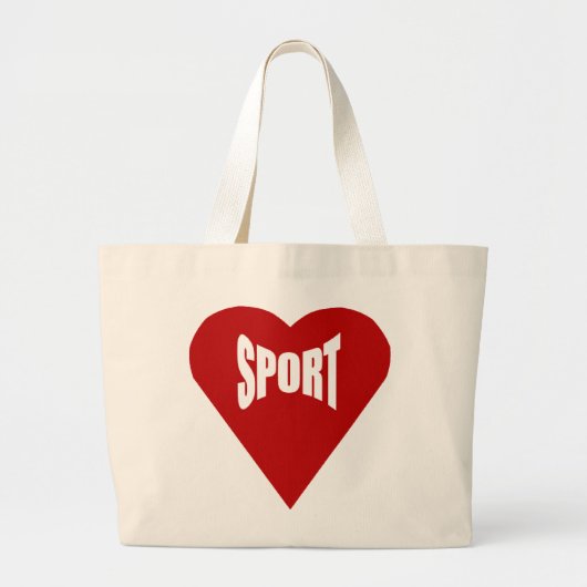 AMOUR SPORT biedt een volledig natuurlijk Jumbo  Grote Tote Bag (Voorkant)