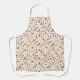 Amour Vine All-Over Print Apron, Medium Schort