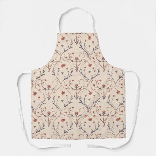 Amour Vine All-Over Print Apron, Medium Schort (Voorkant)