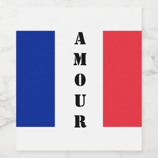 AMOUR WIJN ETIKET (Enkel label)