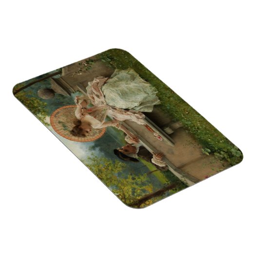 Amoureus gesprek in het park magneet (Rechterzijde)