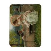 Amoureus gesprek in het park magneet (Verticaal)