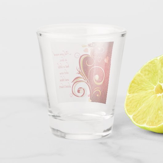 Amoureus Shot Glas (Achterkant)
