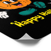 & Schattigee Halloween pompoen Poster (Hoek)