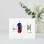 Amp Tube Briefkaart (Staand voorkant)