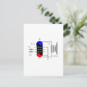 Amp Tube Briefkaart (Staand voorkant)