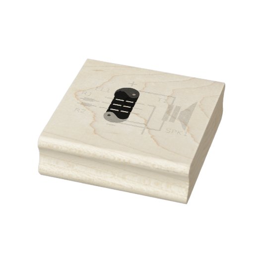 Amp Tube Rubberstempel (Stempel)