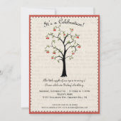 Ampel-/Apple Tree Birthday-uitnodiging Kaart (Voorkant)