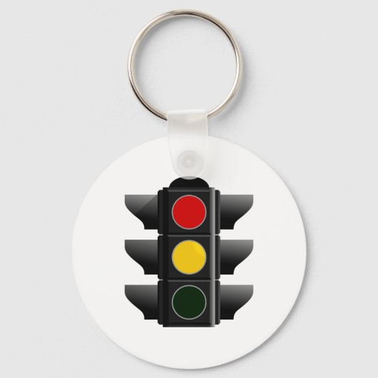 Ampel licht roodgele rode gele sleutelhanger (Voorkant)