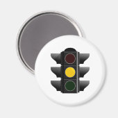Ampel traffic light gelb yellow magneet (Voorkant / Achterkant)